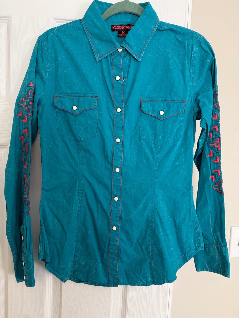 Rock & Roll Cowgirl Long Sleeve Snap Shirt
